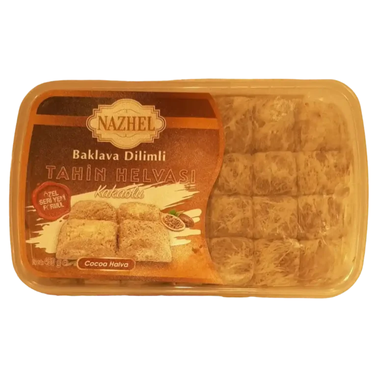 Cocoa Halva-Baklava Cutting Prepared using traditional methods.Contains no additives.