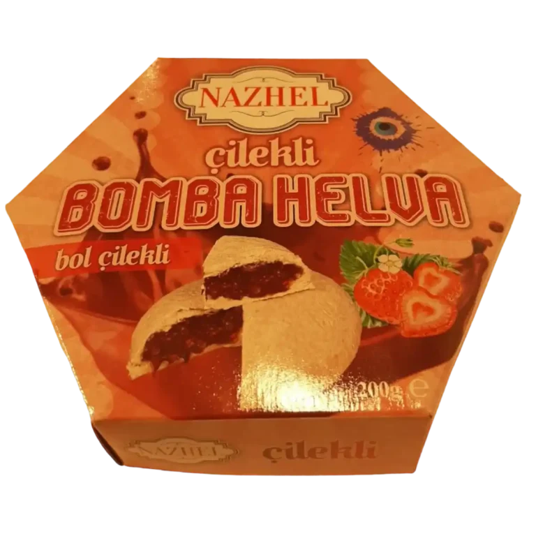 Halva With Strawberry Prepared using traditional methods.Contains no additives.