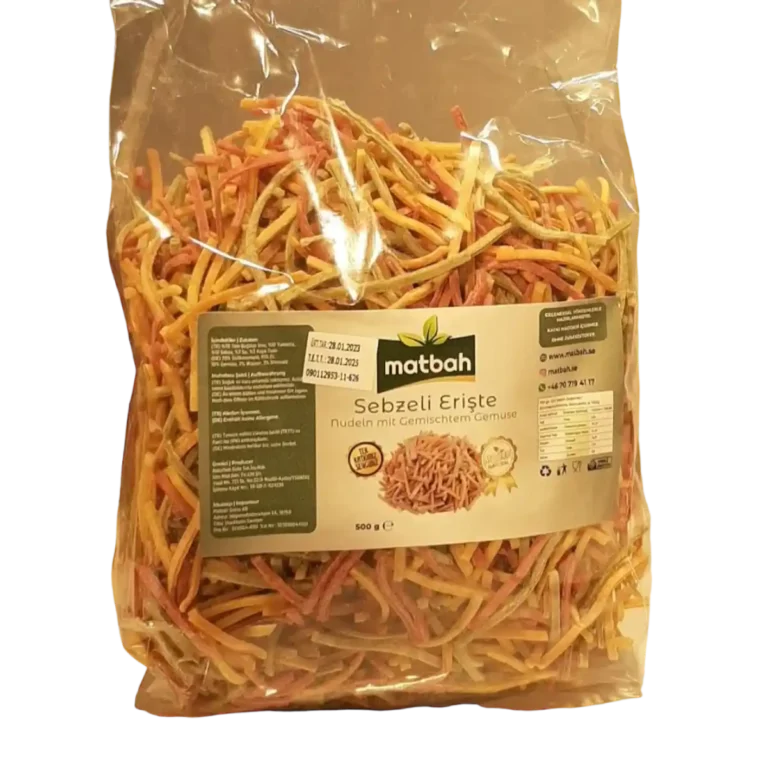 Vegetable noodles Prepared using traditional methods.Contains no additives.