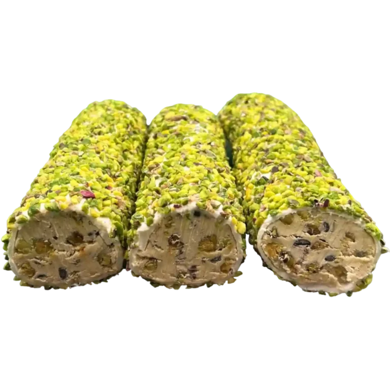 Pistachio Coated Pistachio Cream Stuffed Turkish Delicacy It is prepared using traditional methods, with fresh and high quality ingredients.Contains no additives.