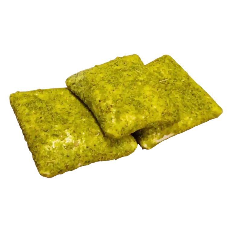 Powdered Pistachio Coated Chocolate Muska Turkish Delight It is prepared using traditional methods, with fresh and high quality ingredients.Contains no additives.